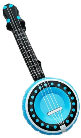 Zubehors Aufblasbare Musikinstrumente | Banjo Partygeschenke | Aufblasbares Banjo Musikinstrument,Für Die Nutzung Im Freien Am Bei Geburtstagsfeiern Im Garten Spielzimmer Und Auf Der Bühne