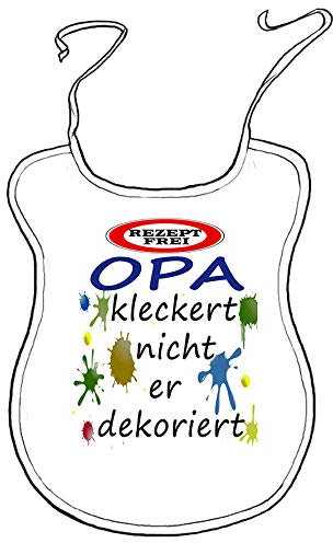 Kleckerlatz Scherz-Latz für Erwachsene Opa Baby-Lätzchen