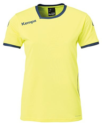 Kempa Damen Curve Trikot, FluoGelb/DeepBlau, XL
