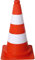 BAUZAUNWELT Leitkegel/Warnkegel/Pylone - 50 cm - rot weiß