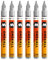 Molotow One4All 127HS Acryl Marker (2,0 mm Strichstärke, hochdeckend und permanent, UV-beständig, für fast alle Untergründe) 6 Stück Farbe 227 metallic silber