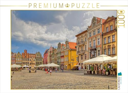 CALVENDO Puzzle Die pastellbunten restaurierten Giebelfassaden | 1000 Teile Lege-Größe 64 x 48 cm Foto-Puzzle für glückliche Stunden