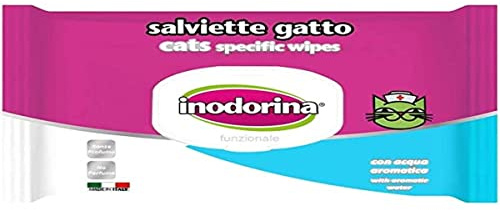Inodorina Cat Litter Wipes 40 unscented - Specific for Daily Cleaning and Hydration