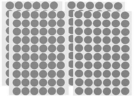 Klett GRAU 2x 60 Paar I Klettverschluss Klettpunkte klein Rund 15 mm 120 Stück Flausch u. Haken Selbstklebend Doppelseitig Klebend Klebepunkte kleine Klettpunkte 15 mm Durchmesser Ø 15mm auf Karte