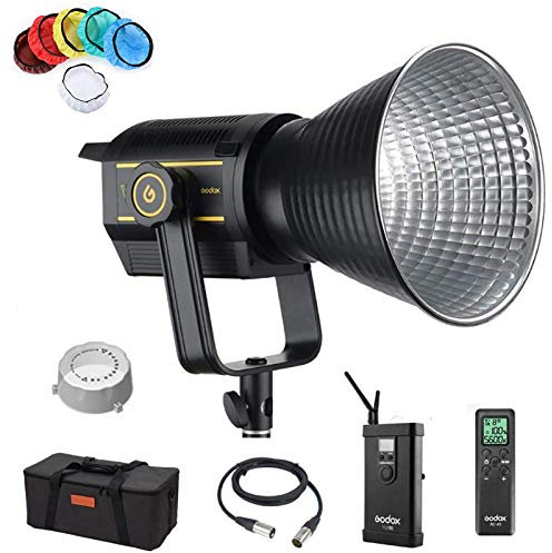 Godox VL150II LED Vedio Lights,5600K±200K Day Light, CRI 96+, TLCI 96,with FX Effects for Newborn Photography, Portrait, Studio Lighting,Interview Lighting, Video Filming.