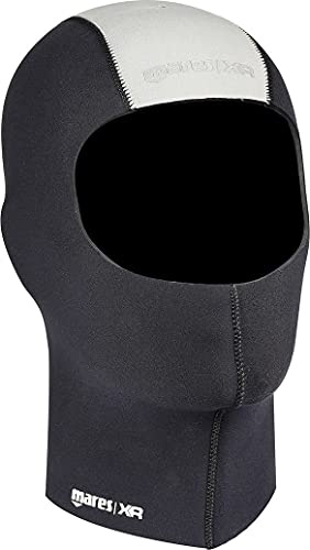 Mares Dry Suits Smooth Hood 7 mm - XR Line, Neopren Haube 7mm für Trockentauchanzug, Unisex, Schwarz, M/L
