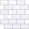 HyFanStr Vinilos Cocina azulejos Azulejos Adhesivos, Losetas vinilicas 3D Azulejos Adhesivo pared Baño, Blanco Pegatinas de Azulejos Auto-Adhesivo 30.5x30.5cm 4 Piezas
