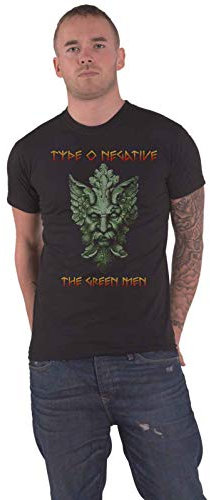 Type O Negative T Shirt Grün Man Band Logo Nue offiziell Herren Schwarz XL