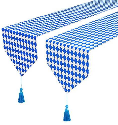 Tischläufer Oktoberfest mit Quasten, 30,5 x 180 cm, Bingham-Tischläufer, 2