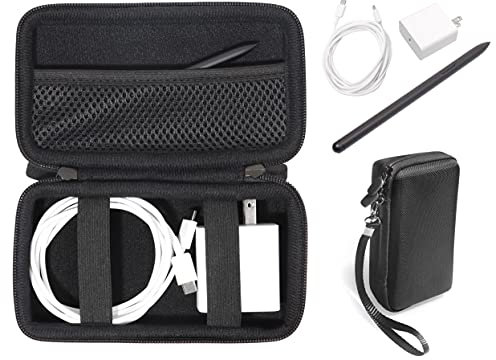 CaseSack Case for Samsung Galaxy Book Charger, Compatible with Samsung Galaxy Book Pro 360, Pro, Flex, Flex2, with mesh Pocket for Stylus, Portable SSD T9/T7 Shield/T7/T5