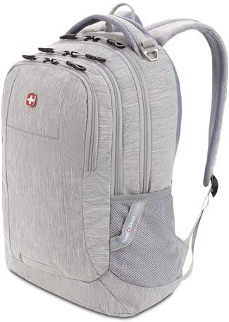 SwissGear Cecil 5505 Unisex Laptop Backpack (Pack of 1), Light grey, 18-Inch, Cecil 5505 Laptop Backpack