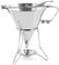 Royal Catering RC-OF05 Entonnoir à piston Entonnoir de cuisine Entonnoir à piston professionnel 1,8 l Acier inoxydable Douilles 4,5,6 mm Support avec coupelle antigoutte