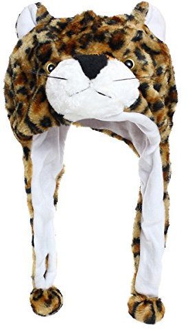 Glamexx24 Plüsch Hut Tiermütze Mütze mit Ohren Kostüm Karneval Cap Cosplay Urlaub Weihnachten Halloween Party Wintermütze für Kinder Erwachsene