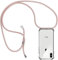 ZYIMOU für iPhone XS Max Hülle mit Band, Handyhülle iPhone XS Max Handyband Hülle mit Kette Schutzhülle Kordel zum Umhängen Transparent Weich TPU Silikon Bumper, Rosé Gold