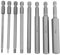 8PCS 100mm Length Hex Shank, wera bit set embout hexagonal 100mm Head Screwdriver Bit 2.5 to 12mm Set Kit