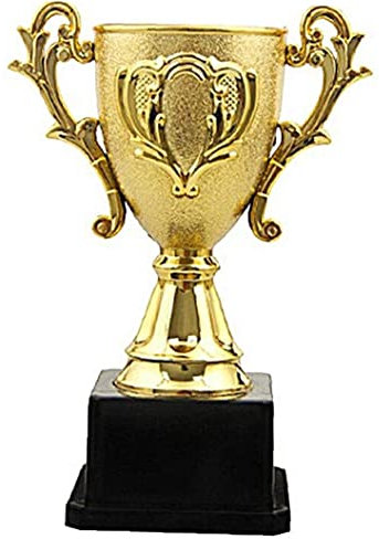 Trofei di Plastica Mini Trofei Dorati per Bambini con Competizione per Competizioni Festeggiano Oggetti di Scena Premi Premi Giochi di Premi