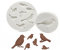 OHYER Vogel Spatz Silikonform 3D Vögel Epoxid form Vögel Bastelform Spatz Harzform Vögel Resin Molds Vögel Silikon Fondant Formen Handwerk Werkzeuge für Fondant Schokolade Cupcake Dekorieren