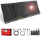 DOKIO Panneau Solaire Portable Pliable 200W 36V Monocristallin avec régulateur de charge pour Batterie 24V, AGM, GEL, Générateur