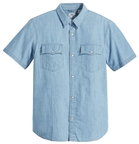 Levi's Herren Ss Relaxed Fit Western Hemd, New Hyde Chambray, XL
