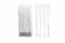 IBOO 50 laccetti Bianco a col con clip metallico, cordino da collo per porta-badge, identificazione, chiavi, dipendenti, visitatori