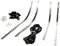 Listelli serie striscie pedana completi di puntalini gomma e terminali specifici per Piaggio Vespa Pk 50 S / 125 S