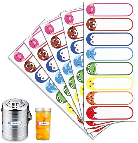 Babyflaschen-Etiketten für die Kita, wasserfest, Namensetiketten für Kinder, Kita-Etiketten, wasserfeste Allzweck-Etiketten - 64er Pack