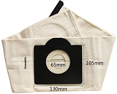 Sac à poussière réutilisation Sac filtrant Washabe Compatible avec Les pièces d'aspirateur Karcher WD3 MV3 SE4001 A2299 K 2201 FK 2150 (Color : 3Pcs Bag)
