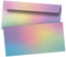 50 Briefumschläge DIN Lang | Bunter Regenbogen Verlauf bunt pastell fröhlich | selbstklebend ohne Fenster | Brief-Umschlag mit Design-Motiv bedruckt | 90 g/m²