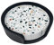 Terrazzo Lot de 6 sous-verres ronds en cuir synthétique avec support résistant à la chaleur Motif marbre pastel Pour bar, cuisine, maison