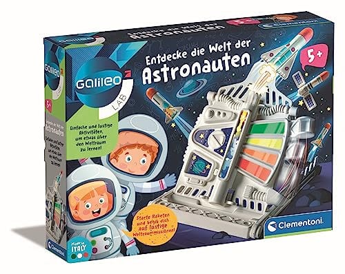 Clementoni Galileo Lab Entdecke die Welt der Astronauten - Das Weltall spielerisch erforschen für Kinder ab 5 Jahren - 59322 von Clementoni