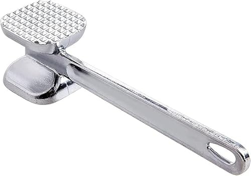 Poundsaver Fleischhammer Aluminium Tenderiser, Meat Tenderizer Tool,Heavy Duty Meat Mallet, Meat Hammer, Metal Meat Pounder, Steak Beef Chicken Hammer Kitchen Tool (Small)