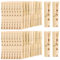 Lot de 400 pinces à linge en bois non traité de 6 cm - Petites pinces à linge durables en bois - Mini pinces à linge en bois - Mini pinces à linge pour linge, mémoires de bureau, photos, art,