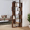 FIRBNUS Bücherregal/Raumteiler 80x24x192 cm Holzwerkstoff Stehend Regal Trennwand Wohnzimmer Möbel Holz Schmal Braun Eiche