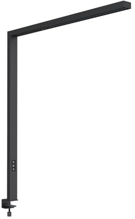 NCC-Licht Tischlampe Linus Schwarz Up&Down 80W Neutralweiß dimmbar Sensor | dimmbarer Deckenfluter mit blendfreiem Licht für konzentriertes Arbeiten, mit Bewegungs- & Tageslichtsensor, für Office