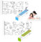 BRISKORE Lot de 2 rouleaux de peinture découpables pour enfants - 30 x 300 cm - Papier à colorier autocollant - Pour coloriage - Nappe de peinture pour enfants - Jouet éducatif pour garçons et filles