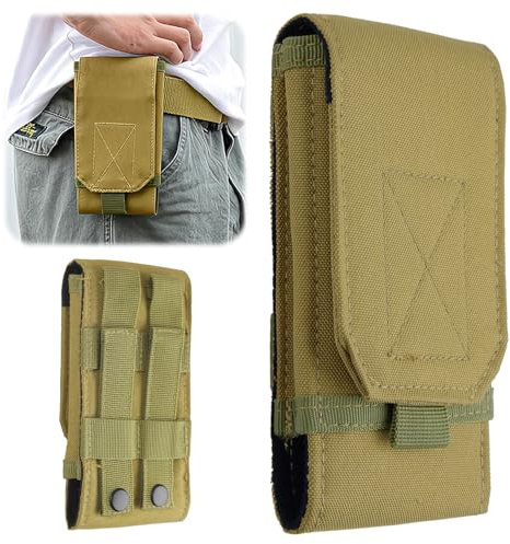 Joynine Universal Tactical MOLLE Holster, Porta Cellulare da Cintura Compatibile con Telefoni Cellulari da 4,7-6,7 Pollici, Fondina Porta Cellulare Adatto per Gli Sport All'Aria Aperta e il Lavoro