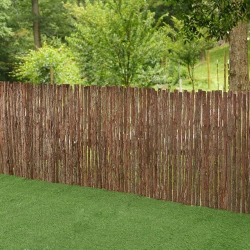 casa.pro Canisse en Écorce Brise-Vue Naturel pour Jardin Terrasse Balcon Protection Vent Soleil Clôture Décorative Séparation Résistant Extérieur Intérieur Facile à Installer 300 x 100 cm
