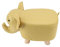 Qcwwy Cartoon-Elefant-Hocker, Weicher Schwamm-Innenraum, Niedlicher Kinderhocker, Wohnzimmer-Dekoration mit Stabilem Rahmen (Yellow)