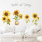 astylishome Wandtattoo Kinderzimmer Aquarell Sonnenblume Wandtattoos Wandsticker Wandaufkleber Wanddeko für Wohnzimmer Schlafzimmer Kinder Wand Stickers 1203