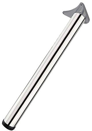 Verstellbares Frühstücksbar-Bein – Edelstahl-Rundrohr-Möbelbein für Arbeitsfläche, Büro, Schreibtisch, Aluminium, verstellbar