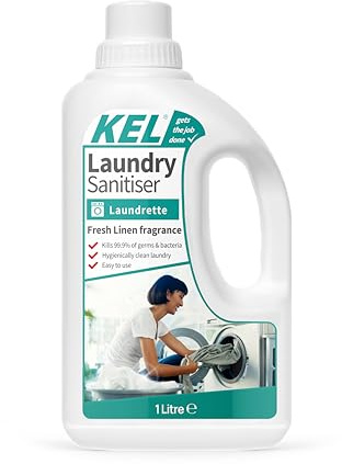 KEL - Laundry Sanitiser | Anti-bacterial Liquid Cleaner/Cleanser Additive - 1 Litre