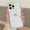 QLTYPRI Case for iPhone 13 Pro, Cute Ribbon Bow Curly Wavy Frame Clear Phone Case for Girls Women, Aesthetic Bowknot Transparent Soft Silicone TPU Bumper Shockproof Protective Cover - White