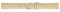 Eichmüller Clip Band für feste Stege in 18/20/22 mm Uhrband Leder Schwarz Braun Beige Grau Weiß (Beige, 22 mm)