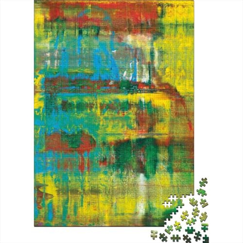 Museums Gerhard Richter Puzzles Für Erwachsene, Übung Für Den Geist, Geschenk-Idee, Nachhaltiges Kunst Puzzle Tolles Geschenk Familientreffen Spiele 1000 Teile