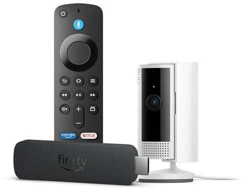Amazon Fire TV Stick 4K (Newest gen) + Ring Indoor Camera (2nd Gen)