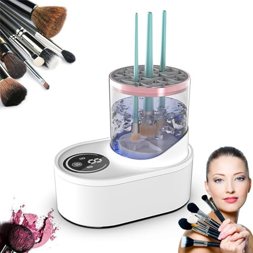 Elektrischer Make Up Pinselreiniger und Trockner Multifunktions Pinselreiniger Elektrisch 5 min Automatischer Stop Elektrischer Pinsel Reinigungsgerät für Die Meisten Pinse