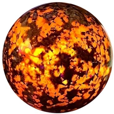 Wzxksoac Home Decor UV Reactive Sodalite Sphere Crystal Ball Ornament Natural Flamestone Handcrafted Polished