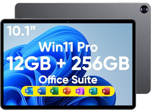 Brhona 10,1 2 en 1Tablette 12Go RAM, 256Go SSD, Win 11 Pro Processeur Inte M3-8100Y (jusqu'à 3,40 GHz) |Écran Tactile avec Stylet et Clavier | WiFi 5,BT5,HDMI (Tablette 10,1 avec Stylet)