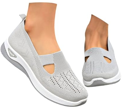 Générique Chaussure Orthopédique Femme Confortable Ete Chaussures de Marche À Plateforme Semelle Antidérapante Basket Léger et Décontracté Respirant Chaussures Orthopediques Femmes
