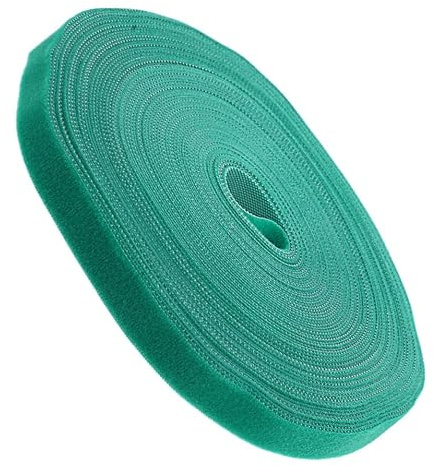 Tofficu Ruban Adhésif de Fleuriste Vert pour Plantes, Lien de Jardinage en Polyester et Nylon, Haute Adhérence, Rouleau Portable pour Plantes D'intérieur et Grimpantes